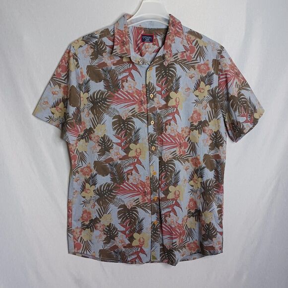 Untuckit Shirt Mens XL Tall Slim Desisto Floral Hawaiian Button Up Vacation - Picture 3 of 13